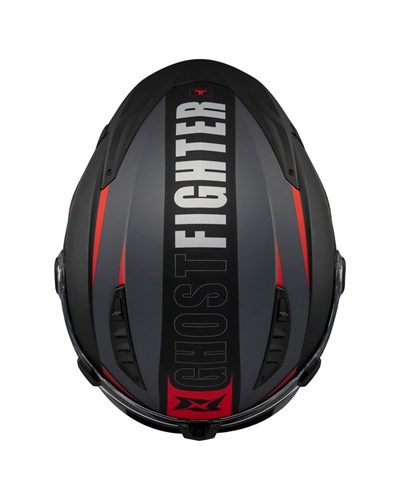 AXXIS Ghostfighter Maniac B5 Mat Gri Kırmızı Motosiklet Kaskı - MotoDede