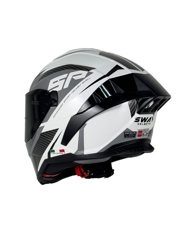 Sway SW 867 Power White Black Grey Kask - MotoDede