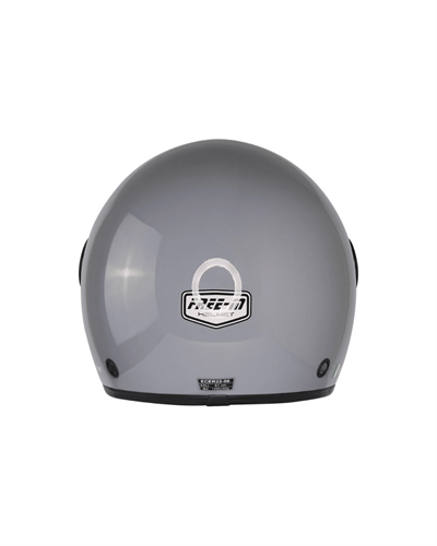 Free-M FR-612 Yarım Kask (Open Face) - Parlak Gri - MotoDede