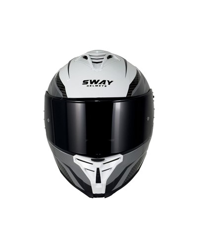Sway SW 867 Power White Black Grey Kask - MotoDede