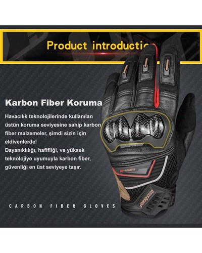 Ones Again MG08 Motosiklet Eldiveni (Gri) - MotoDede