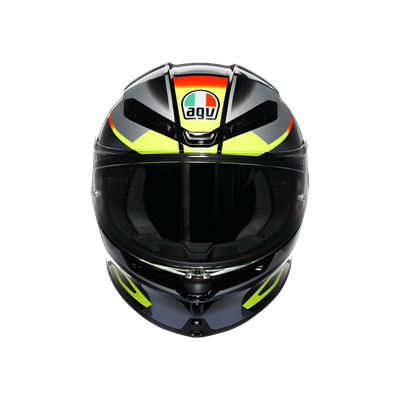 AGV KASK/K6 S E2206 MPLK ERAZER BLACK/RED YELLOW FLUO