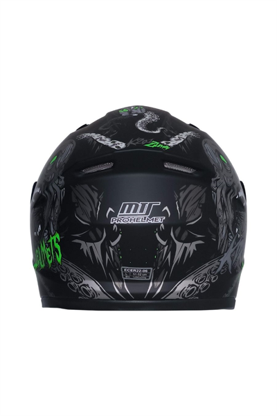 MTS M-201 Full Face Çocuk Motosiklet Kaskı Black - MotoDede