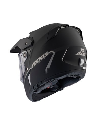 AXXIS Wolf DS Solid A1 Mat Siyah Adventure Motosiklet Kaskı - MotoDede