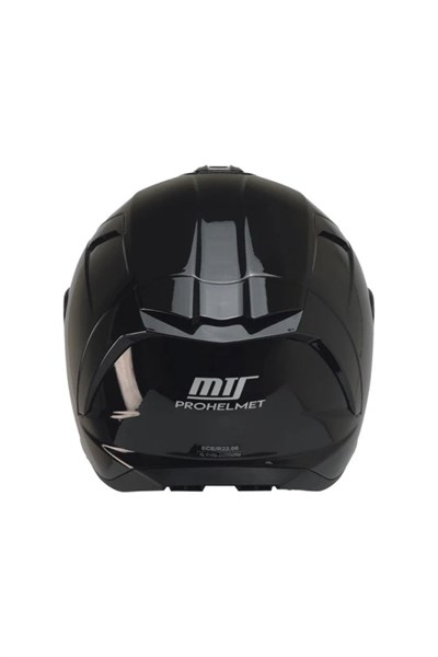 MTS X340 Full Face Kask Parlak Siyah - MotoDede