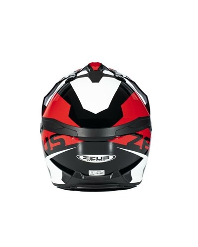 Zeus ZS-913 Solid Siyah BF8 Kırmızı Kapalı Motosiklet Kaskı - MotoDede