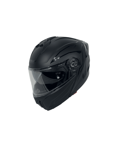 Sway SW-919 Shiny Stripe Black Çene Açılır Motosiklet Kaskı - Motodede
