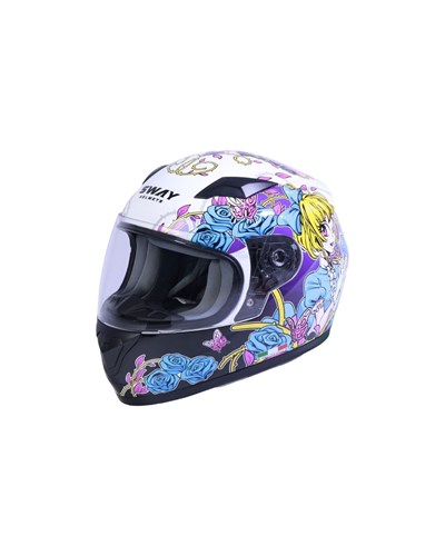 Sway SW-815K Gloss Girl Full Face Çocuk Kaskı - MotoDede