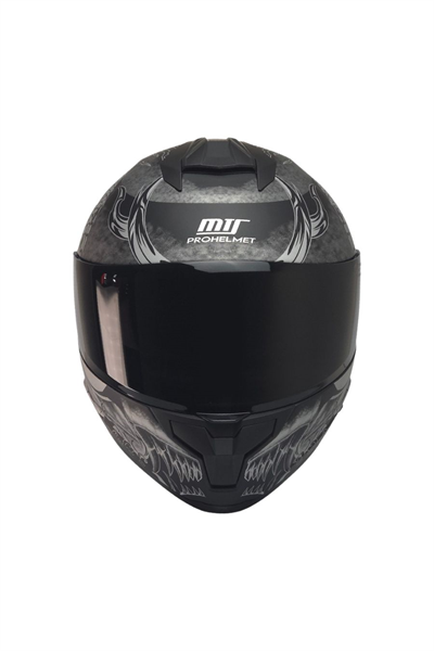 MTS X340 Goldy Grey Full Face Motosiklet Kaskı - MotoDede