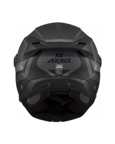 AXXIS Ghostfighter Bitone C12 Mat Koyu Gri Motosiklet Kaskı - MotoDede