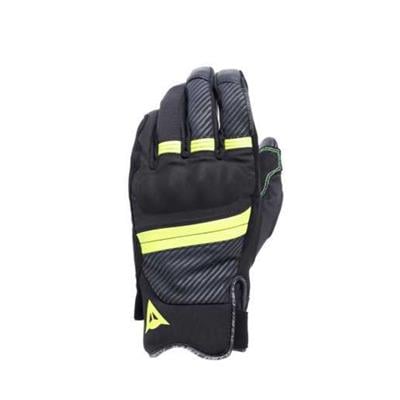 DAINESE ELD/ FULMINE D-DRY-GLOVES BLACK/YELLOW FLUE