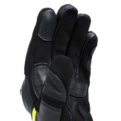 DAINESE ELDİVEN/MIG 3 UNISEX LEATHER GLOVES BLACK/FLUO-YELLOW