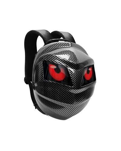 Jarmend T9-05 Karbon Desenli Oval LED Akıllı Motosiklet Çantası - MotoDede
