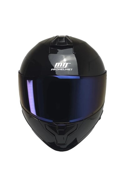 MTS X340 Full Face Kask Parlak Siyah - MotoDede