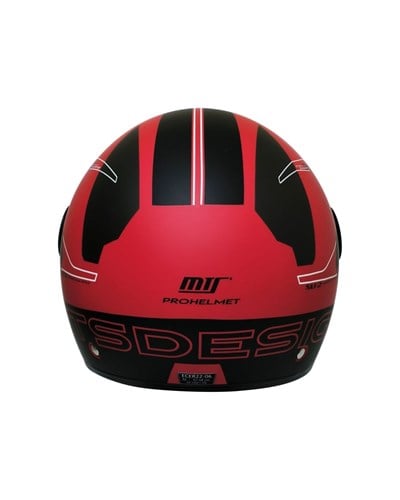 MTS FX-101 Design Red Yarım Kask - MotoDede