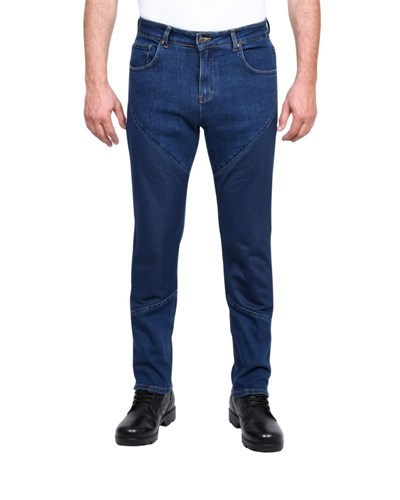 Rider Denim Efil File Yazlık Motosiklet Pantolonu (Mavi) - MotoDede