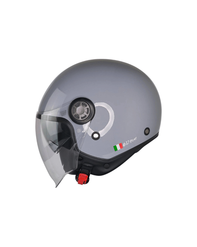 Free-M FR-612 Yarım Kask (Open Face) - Parlak Gri - MotoDede