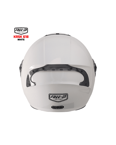 Free-M YA-665VR Güneş Vizörlü Yarım Kask - Beyaz - MotoDede