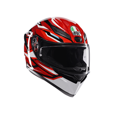 AGV KASK/K1 S LION BLACK/RED/WHITE CONFİGURATİON