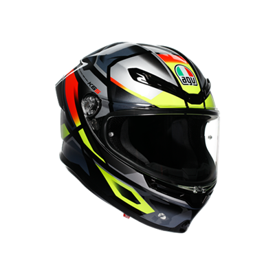 AGV KASK/K6 S E2206 MPLK ERAZER BLACK/RED YELLOW FLUO