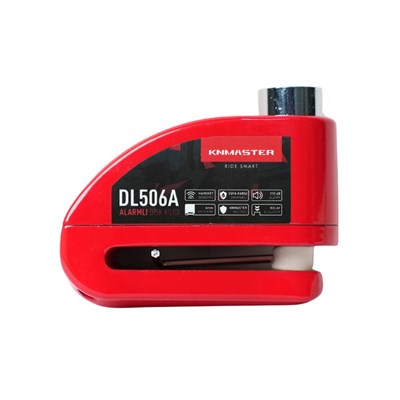 KNMASTER DL506A 6mm Alarmlı Disk Kilidi | Hatırlatma Kablosu ve Taşıma Çantası Hediye