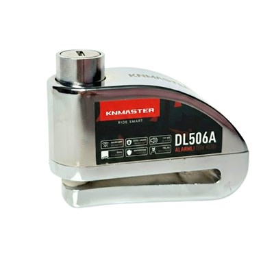 KNMASTER DL506A 6mm Alarmlı Disk Kilidi | Hatırlatma Kablosu ve Taşıma Çantası Hediye