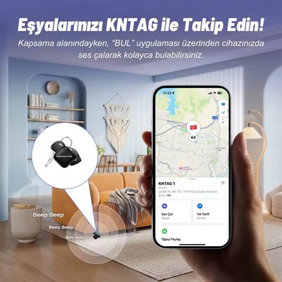 KNMASTER KNTAG 1 - Apple Uyumlu Akıllı Takip Cihazı