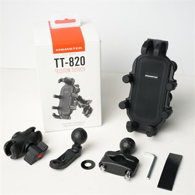 KNMASTER TT820 Titreşim Önleyicili Motosiklet Telefon Tutucu