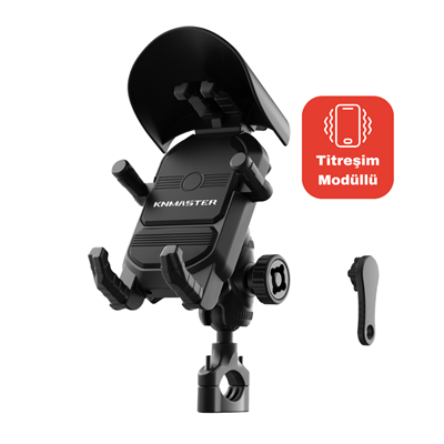 KNMASTER TT830 Titreşim Önleyicili Motosiklet Telefon Tutucu