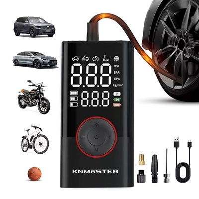 Knmaster LP200 - 150 PSI Dijital Göstergeli Şarjlı Hava Pompası