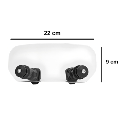Knmaster WD300T – Ayarlanabilir Motosiklet Ön Cam Uzatma / Rüzgar Deflektör Aparatı