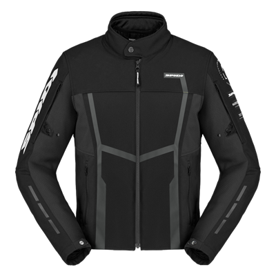 SPIDI MOTOJOY TEKSTİL CEKET SİYAH BEYAZ