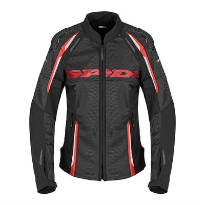 SPIDI RACE WARRIOR 2 NET LADY YAZLIK CEKET SİYAH KIRMIZI