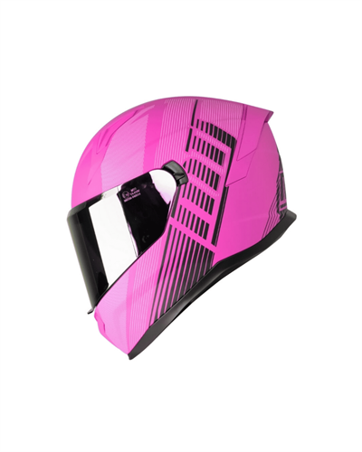 MTS M-910 Full Face Güneş Vizörlü Kask - Fuchsia Lady - MotoDede