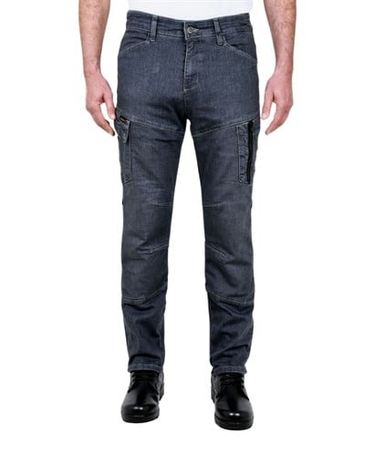 Rider Denim Samyeli Motosiklet Pantolonu (Gri) - MotoDede