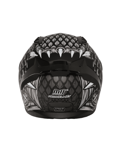 MTS M-801 Snake Full Face Güneş Vizörlü Kask - Draglax Grey - MotoDede
