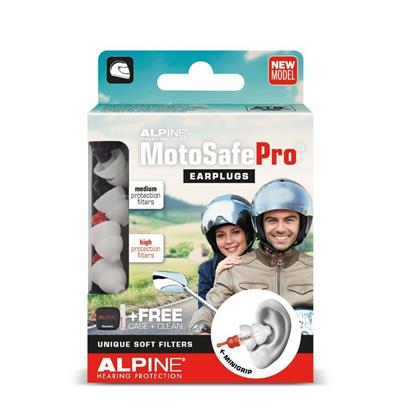 ALPINE MotoSafe PRO Kulak Tıkacı Seti - 17 dB Tour & 20 dB Race Filtre, İşitme Koruması