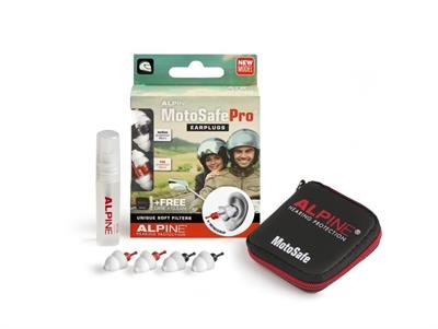 ALPINE MotoSafe PRO Kulak Tıkacı Seti - 17 dB Tour & 20 dB Race Filtre, İşitme Koruması