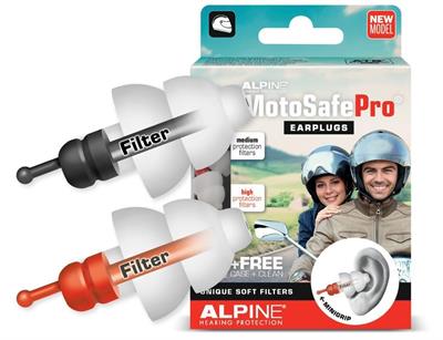 ALPINE MotoSafe PRO Kulak Tıkacı Seti - 17 dB Tour & 20 dB Race Filtre, İşitme Koruması