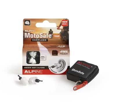 ALPINE MotoSafe TOUR Kulak Tıkacı - 17 dB Filtre, Şehir İçi ve Gezi Sürüşleri İçin İşitme Koruması