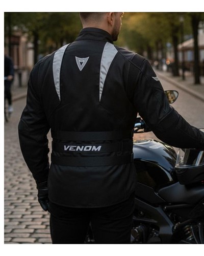 Venom Tourex Touring 4 Mevsim Motosiklet Montu Siyah - MotoDede