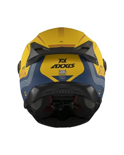 Axxis Ghostfighter Bitone C13 Yellow Matt Kask - MotoDede