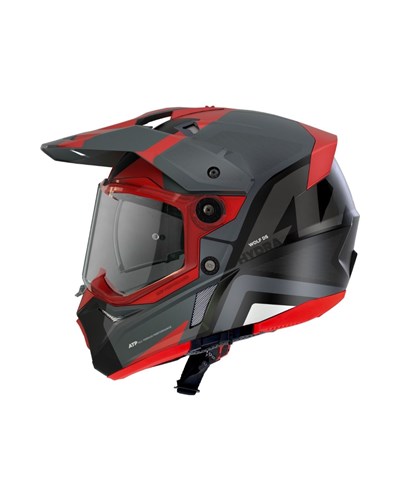 AXXIS Wolf DS Hydra B5 Mat Kırmızı Adventure Motosiklet Kaskı - MotoDede