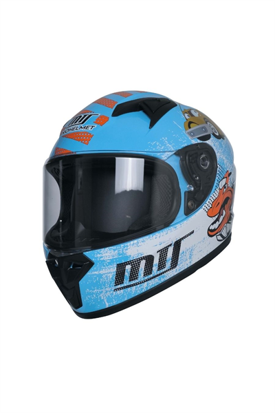 MTS M-201 Full Face Çocuk Motosiklet Kaskı Blue - MotoDede