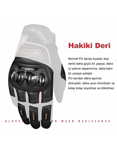 Ones Again MG08 Motosiklet Eldiveni (Gri) - MotoDede