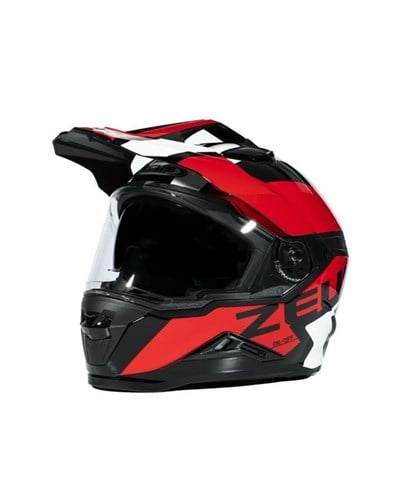 Zeus ZS-913 Solid Siyah BF8 Kırmızı Kapalı Motosiklet Kaskı - MotoDede