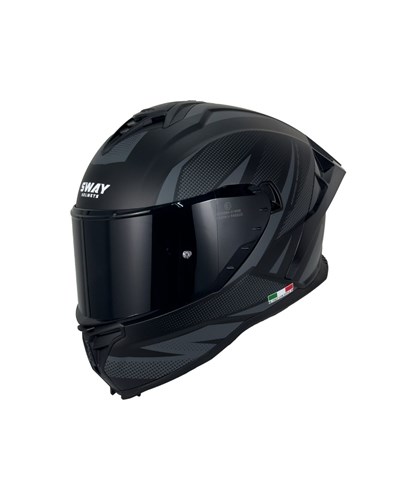 Sway SW 867 Asphalt Black Grey Kask - MotoDede