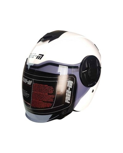 FREE-M FR-665 Yarım Kask White (Beyaz) - MotoDede