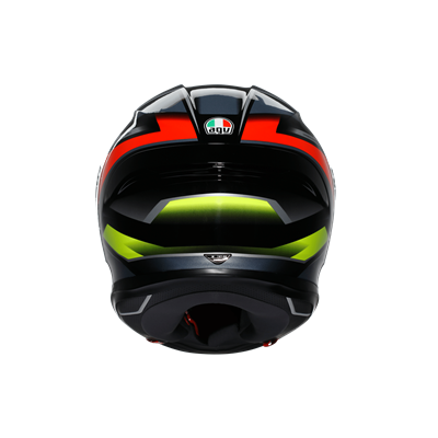 AGV KASK/K6 S E2206 MPLK ERAZER BLACK/RED YELLOW FLUO