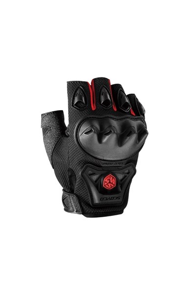 SCOYCO MC29D YARIM PARMAK ELDİVEN RED / KIRMIZI